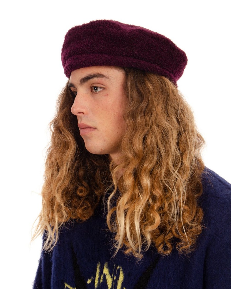 Purple Brain Dead Scratch Beret Hat | USA BFMP32049