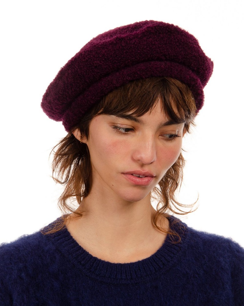 Purple Brain Dead Scratch Beret Hat | USA BFMP32049