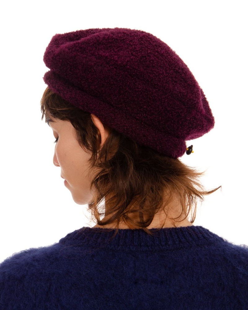 Purple Brain Dead Scratch Beret Hat | USA BFMP32049