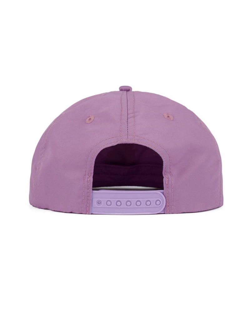 Purple Brain Dead Scripture 5 Panel Hat | USA QCBV13289