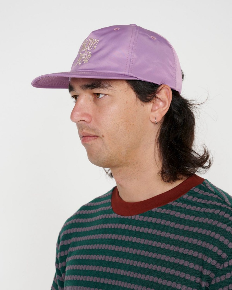 Purple Brain Dead Scripture 5 Panel Hat | USA QCBV13289