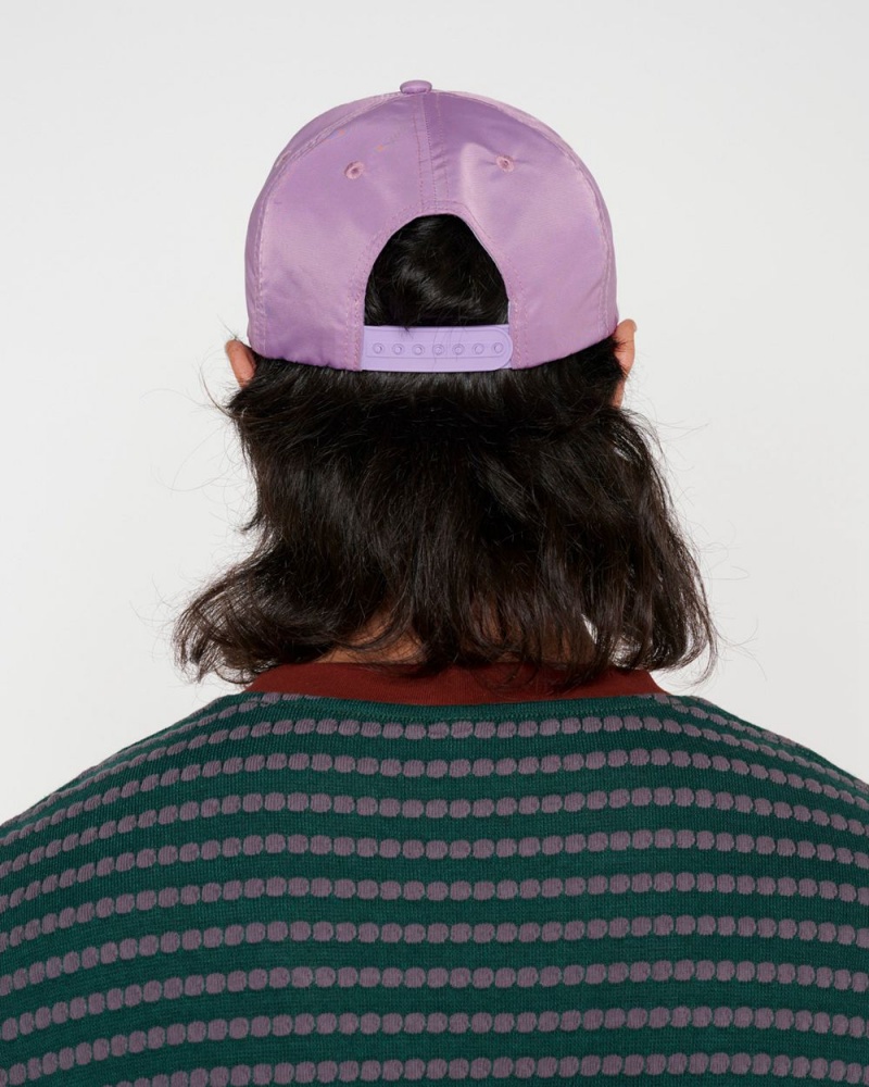 Purple Brain Dead Scripture 5 Panel Hat | USA QCBV13289