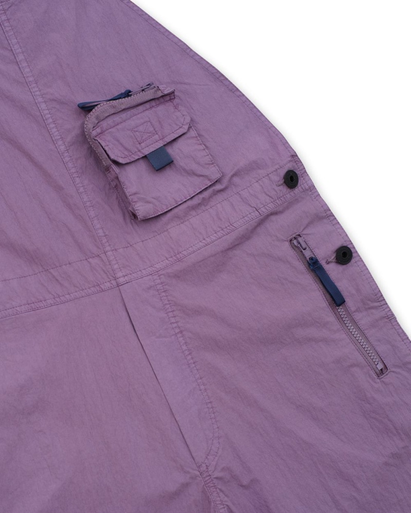 Purple Brain Dead Washed Out Utility Overall Pant | USA EJIG65709