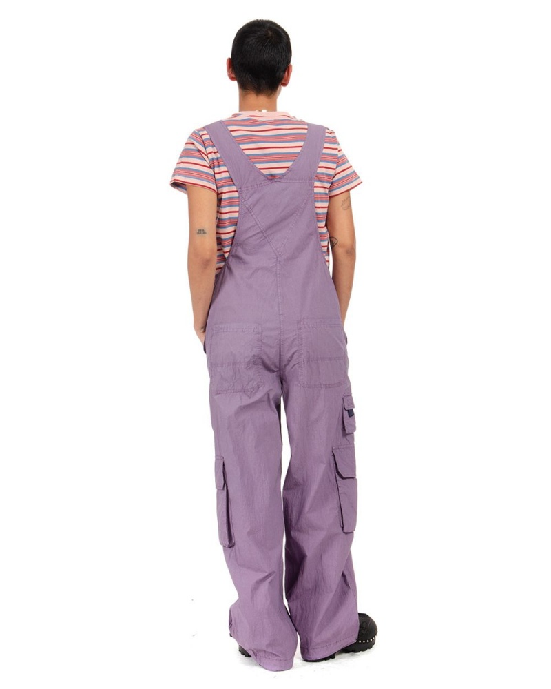 Purple Brain Dead Washed Out Utility Overall Pant | USA EJIG65709