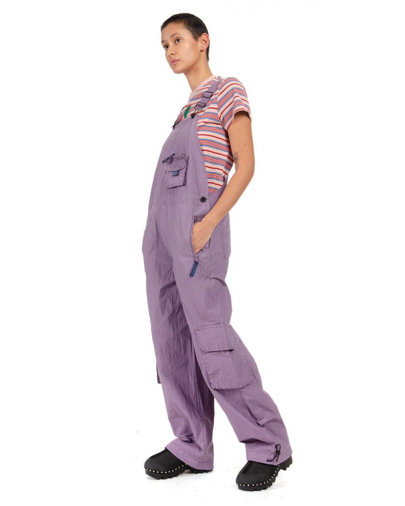 Purple Brain Dead Washed Out Utility Overall Pant | USA EJIG65709