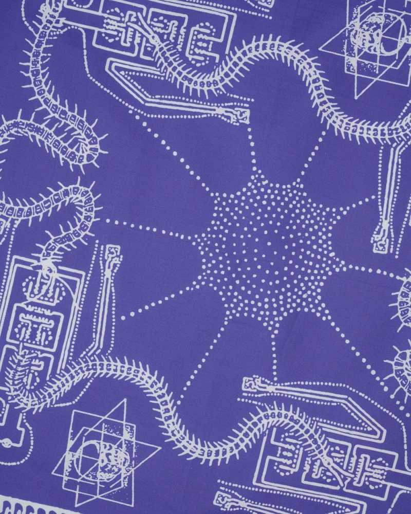 Purple Brain Dead Zipper Bandana Homeware | USA SCZW34571