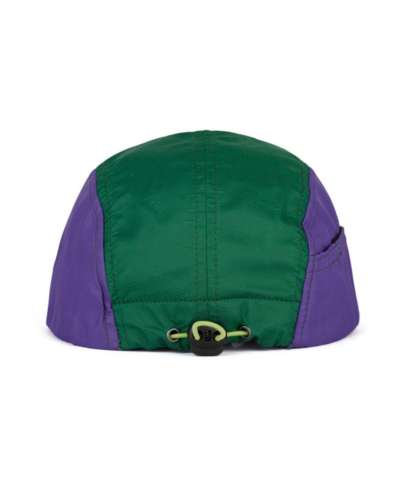 Purple Green Brain Dead Miles Trail Cap | USA NZSM96174