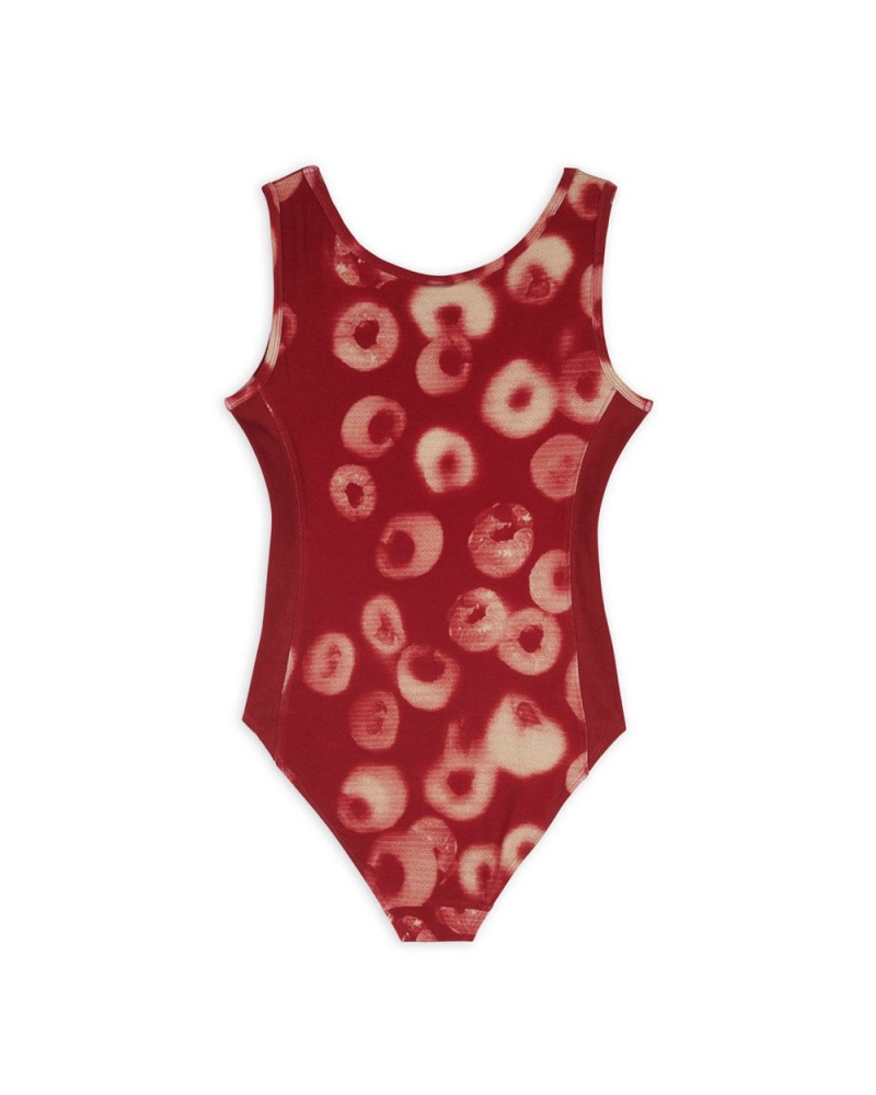 Red Brain Dead Sponge Dye Bodysuit | USA CTMU08371