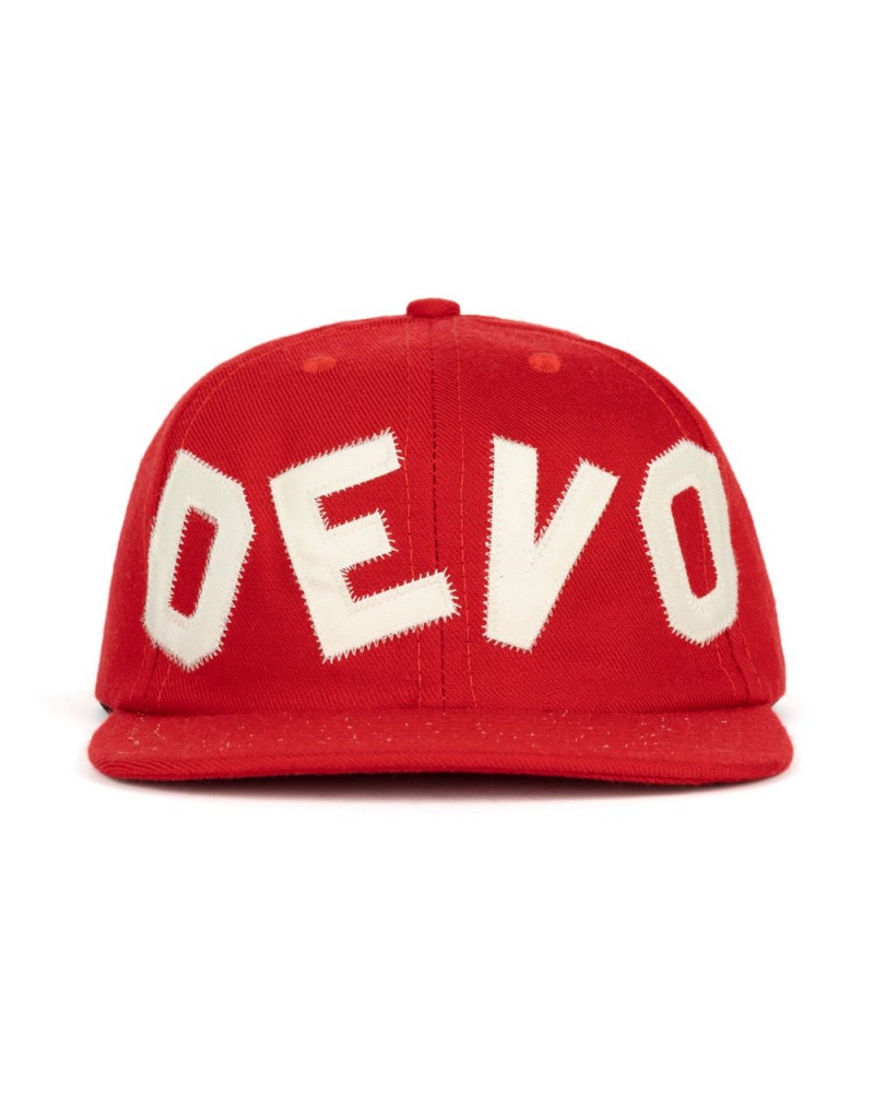 Red Brain Dead X Devo 6 Panel Hat | USA WXBG29480