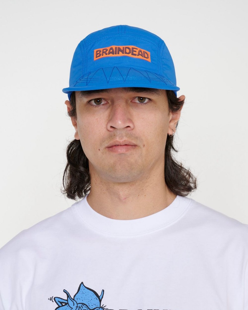 Royal Blue Brain Dead Kickers Nylon Duckbill Hat | USA FXKL41598