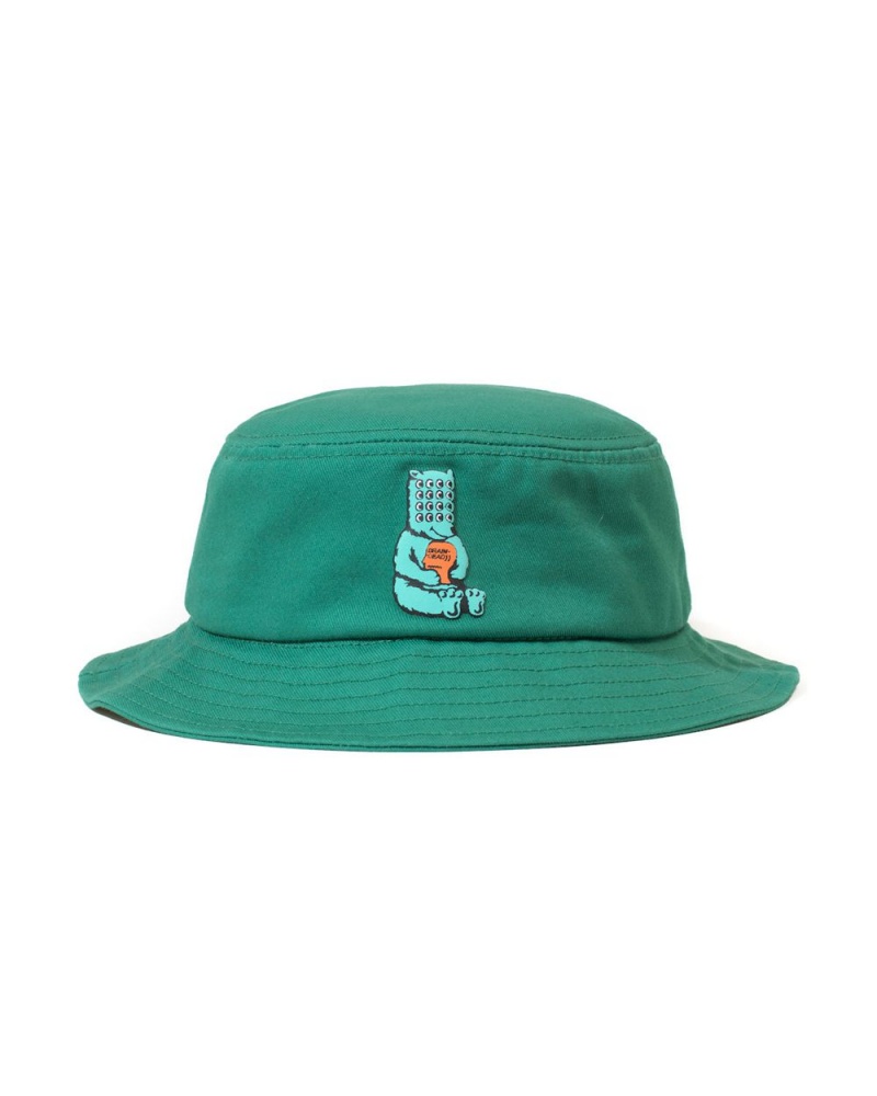 Turquoise Brain Dead Bear Brain Kids Bucket Hat | USA NHEA47508