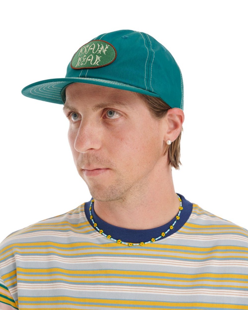 Turquoise Brain Dead Bugs Lyfe 6 Panel Cap | USA JQEO61480