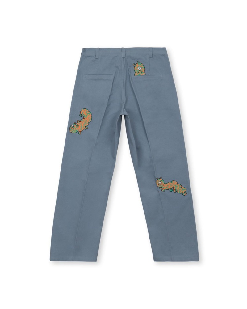 Turquoise Brain Dead Caterpillar Wide Leg Pant | USA GBVC73268