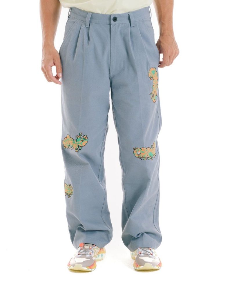 Turquoise Brain Dead Caterpillar Wide Leg Pant | USA GBVC73268