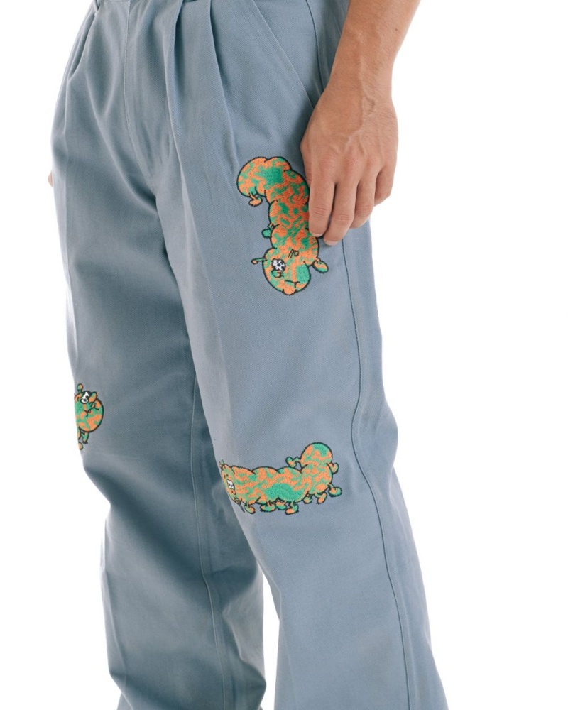 Turquoise Brain Dead Caterpillar Wide Leg Pant | USA GBVC73268