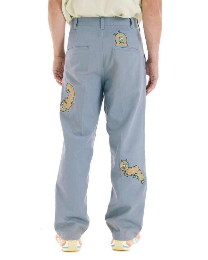 Turquoise Brain Dead Caterpillar Wide Leg Pant | USA GBVC73268