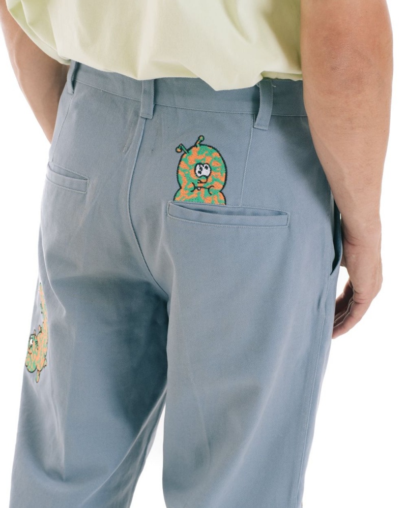 Turquoise Brain Dead Caterpillar Wide Leg Pant | USA GBVC73268