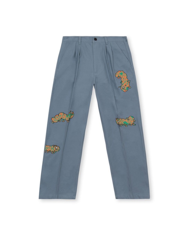 Turquoise Brain Dead Caterpillar Wide Leg Pant | USA GBVC73268