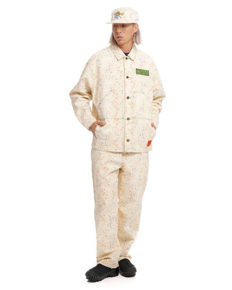 White Brain Dead Dickies Gardening Jacket | USA TRBE63590