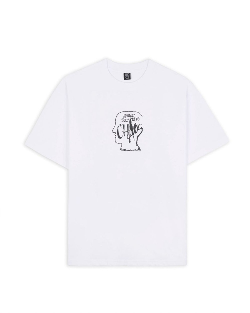 White Brain Dead Equipment Climbing Ram T-Shirt | USA ZWEX17592