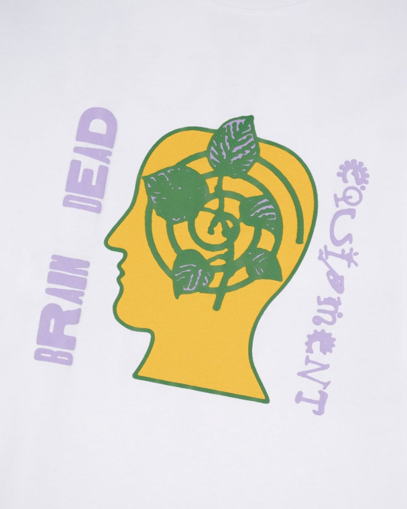 White Brain Dead Equipment Nature Nature T-Shirt | USA AEYC31726