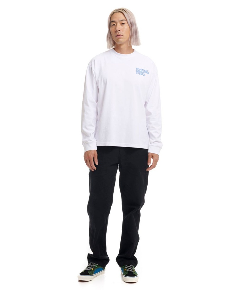 White Brain Dead Permit Everything Long Sleeve T-Shirt | USA KQWA08679