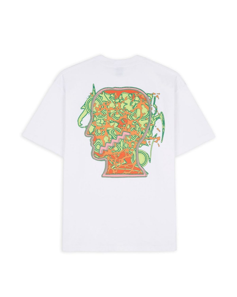 White Brain Dead Psychosis T-Shirt | USA SOWM21840