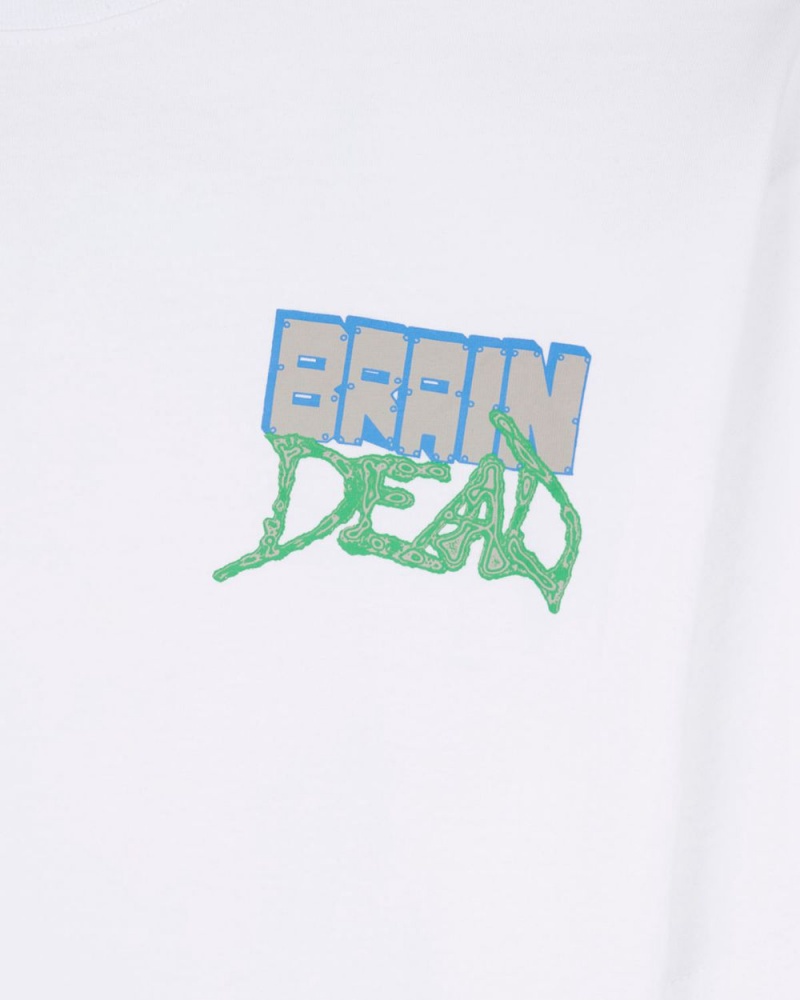 White Brain Dead Psychosis T-Shirt | USA SOWM21840