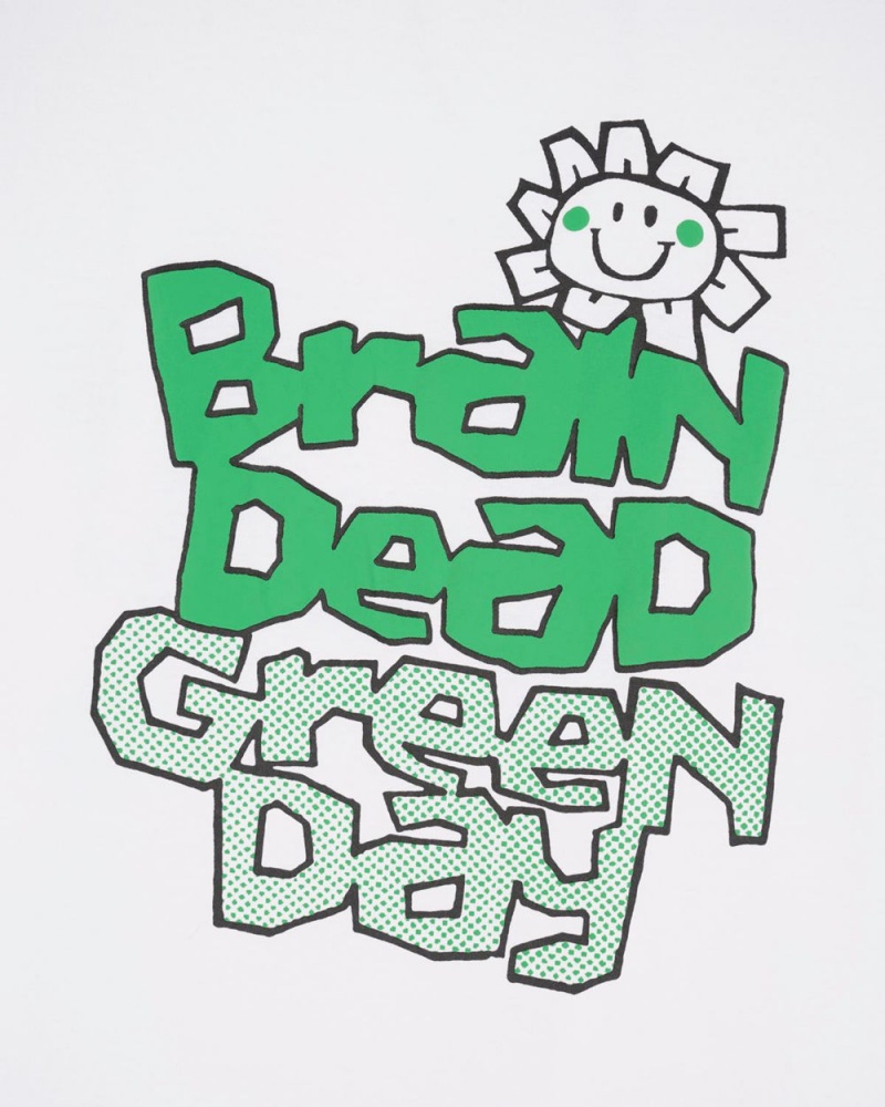 White Brain Dead X Green Day Lightyears T-Shirt | USA XDJA69384