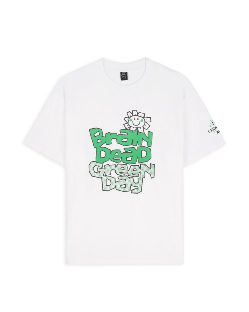 White Brain Dead X Green Day Lightyears T-Shirt | USA XDJA69384