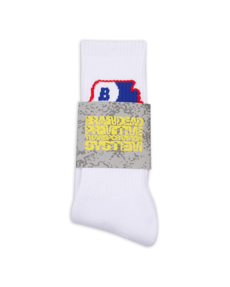 White Brain Dead Yin Yang Socks | USA VOGZ20796