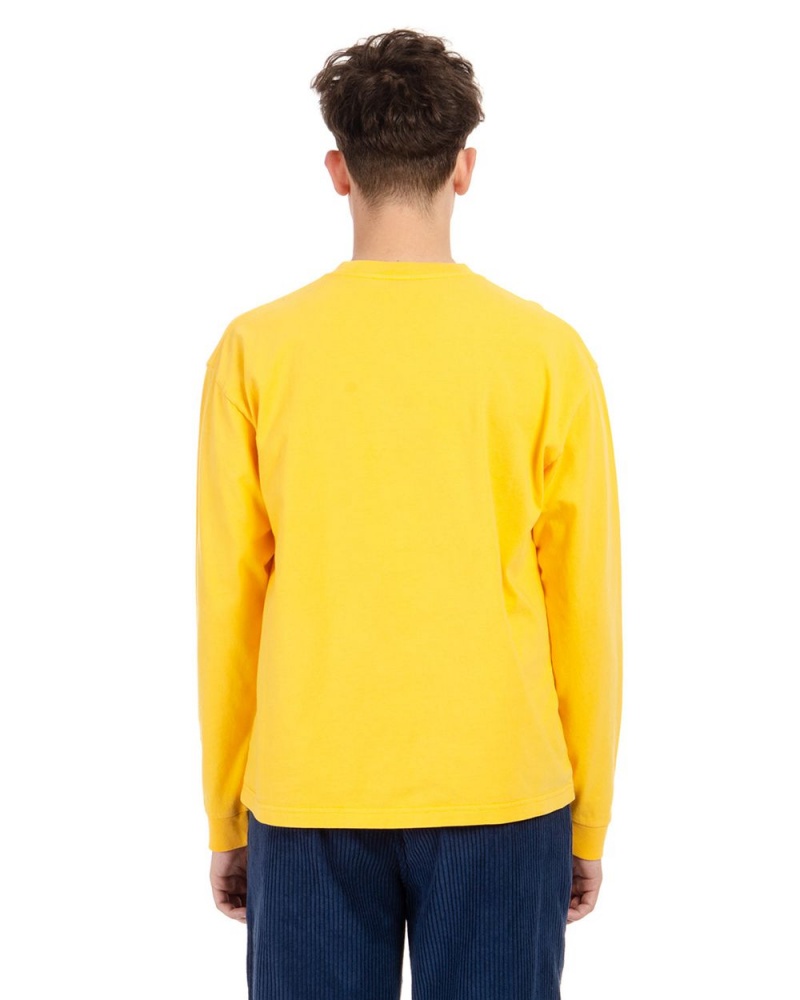 Yellow Brain Dead Brain Eater Long Sleeve T-Shirt | USA ARWF20376