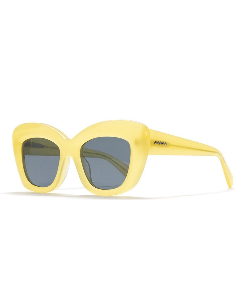 Yellow Brain Dead Chibi Sunglasses | USA VEGW28497