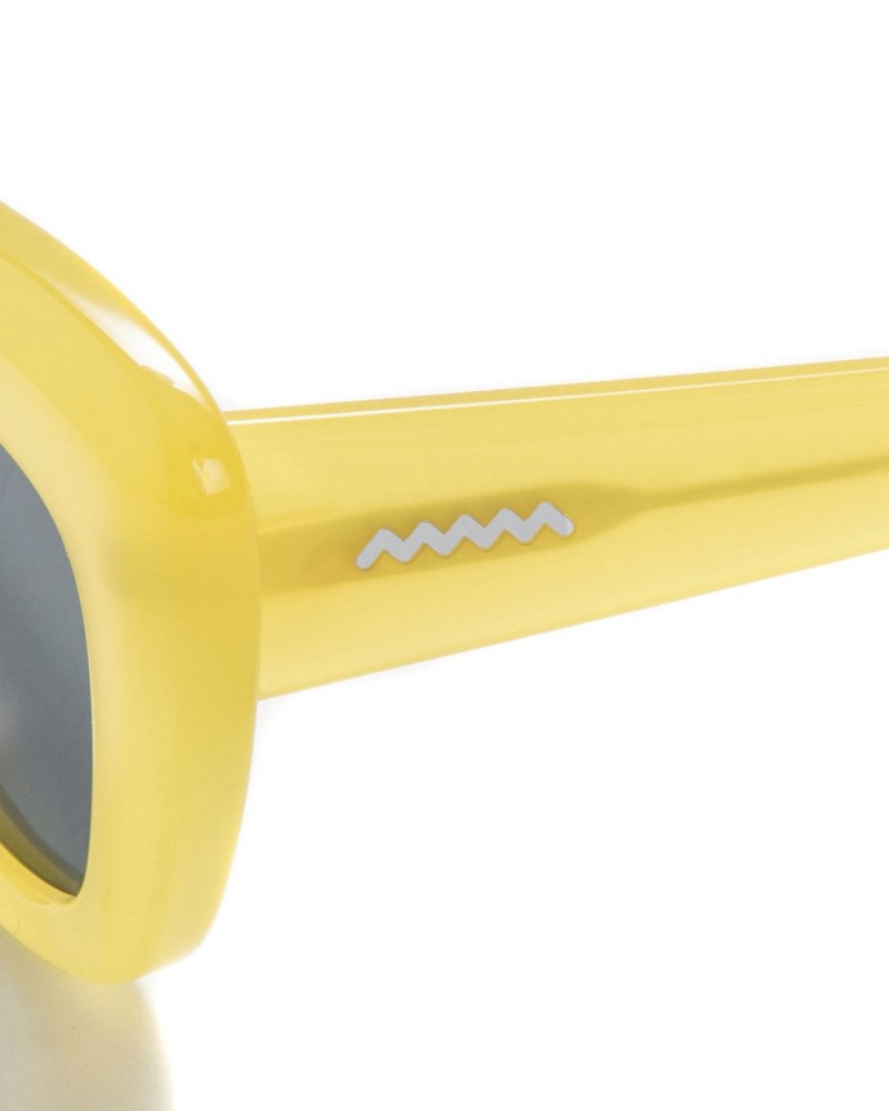 Yellow Brain Dead Chibi Sunglasses | USA VEGW28497