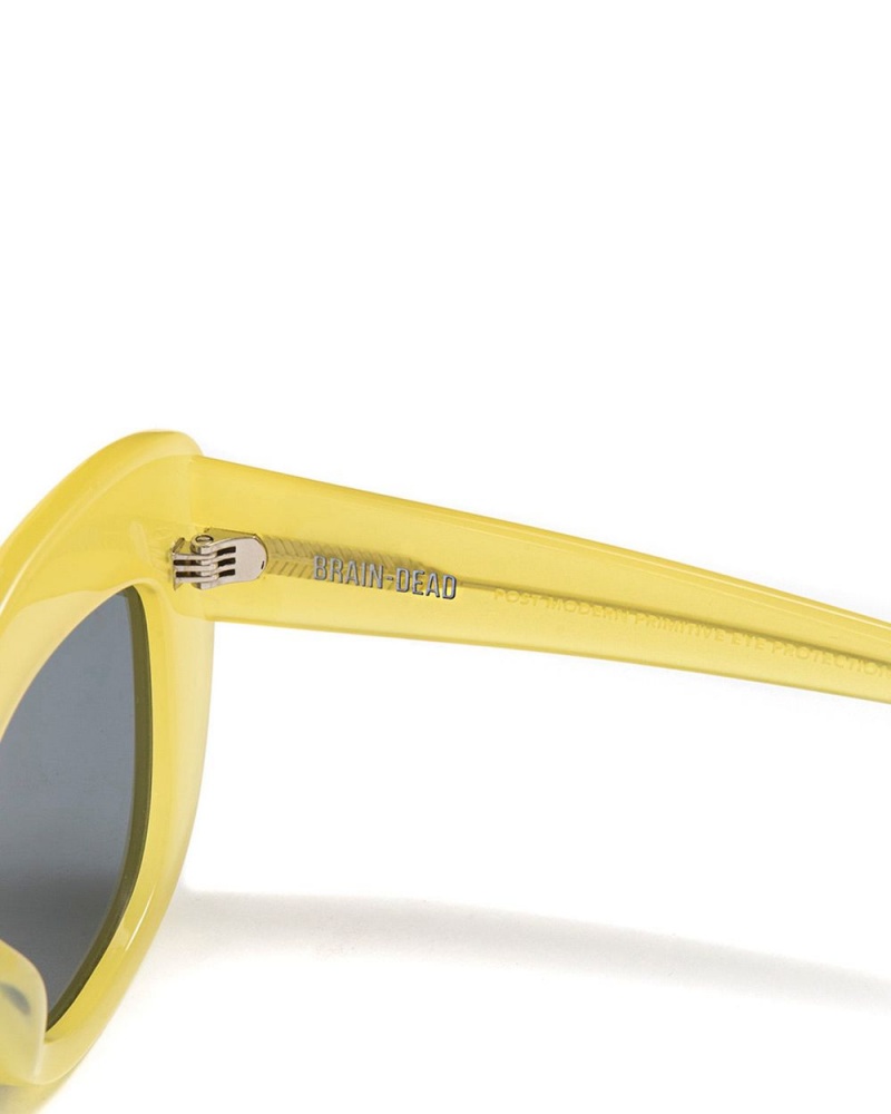 Yellow Brain Dead Chibi Sunglasses | USA VEGW28497