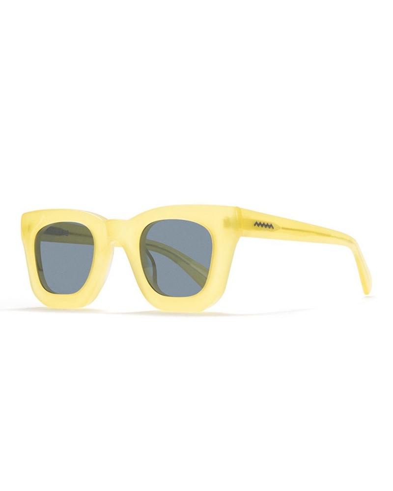 Yellow Brain Dead Elia Sunglasses | USA CYUE65240