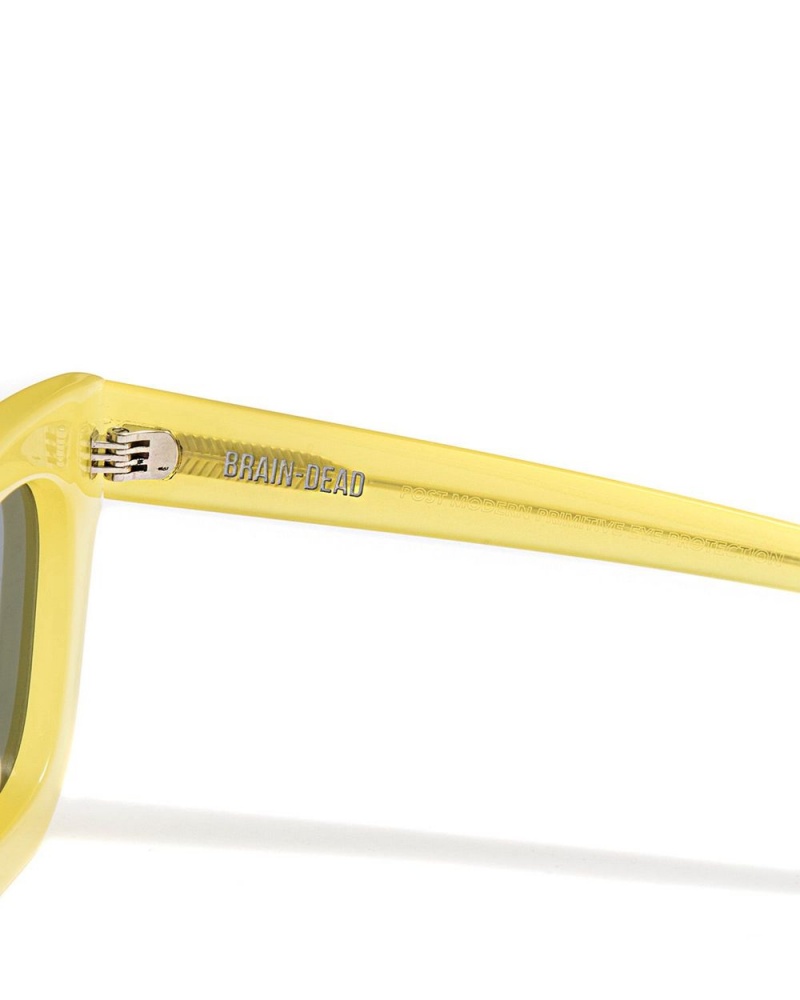 Yellow Brain Dead Elia Sunglasses | USA CYUE65240