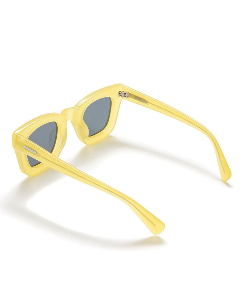 Yellow Brain Dead Elia Sunglasses | USA CYUE65240