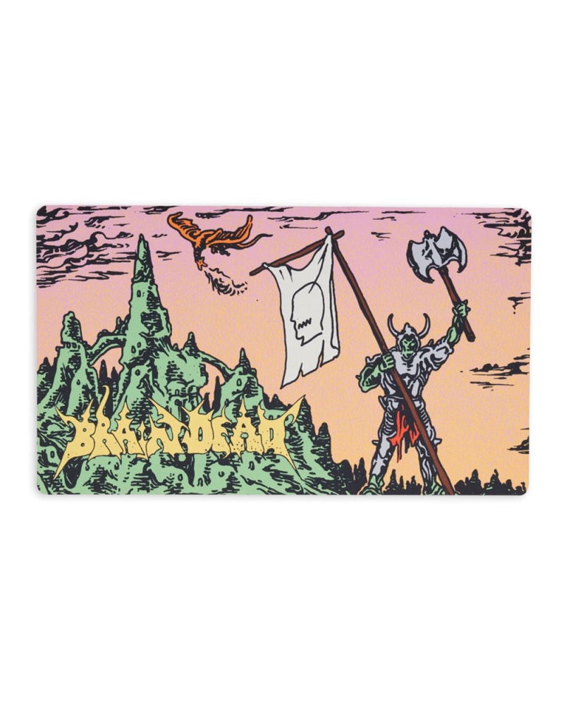 Yellow Brain Dead End Of Days Playmat Homeware | USA UZGM37210