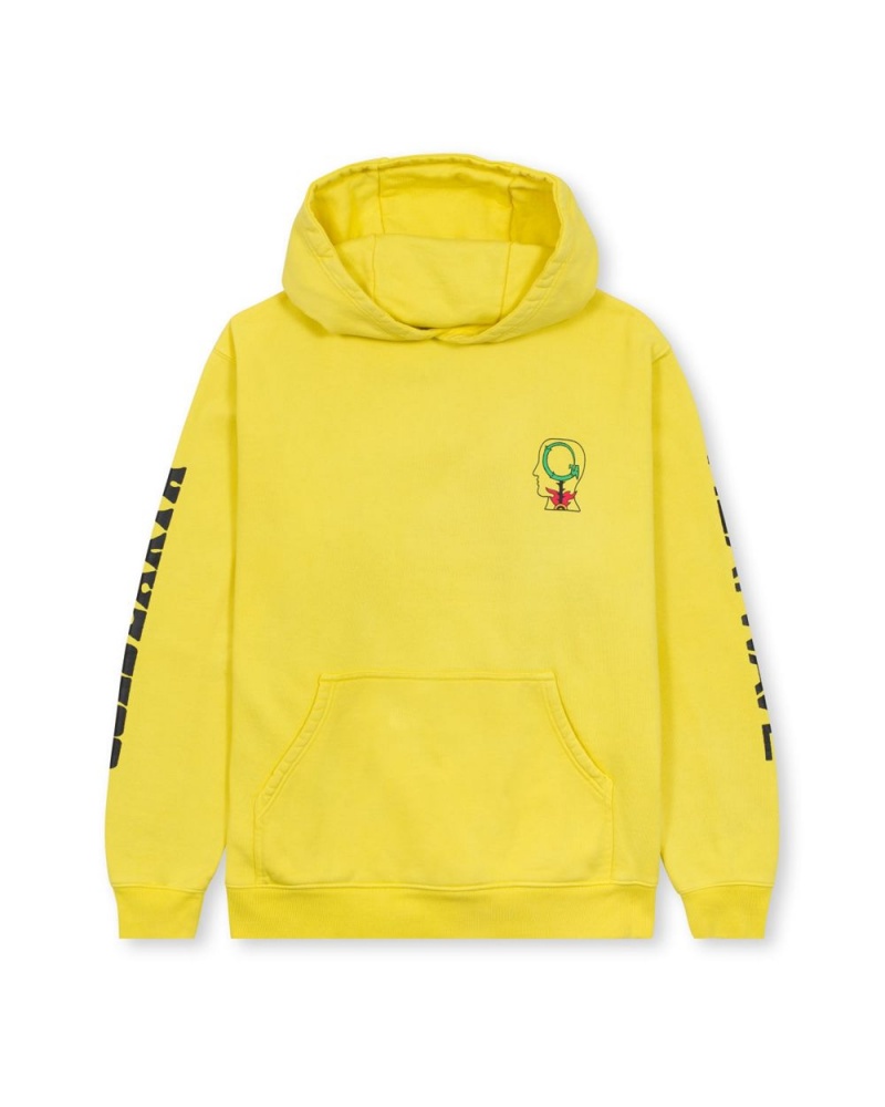 Yellow Brain Dead Heatwave Sweatshirt Hoodie | USA ROBQ56319