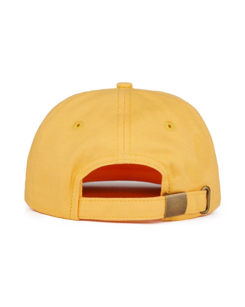 Yellow Brain Dead Overcast Kids 6 Panel Cap | USA LDVK80159