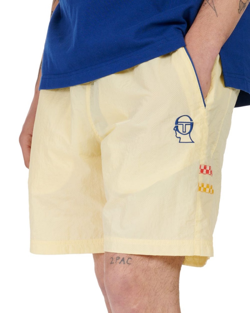 Yellow Brain Dead Sergio Tacchini X Shorts | USA WCAT36542