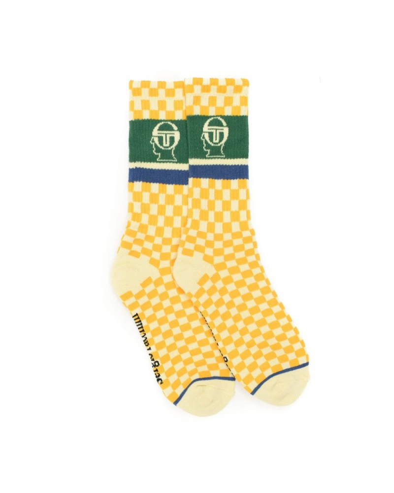 Yellow Brain Dead Sergio Tacchini X Socks | USA CVHI13678